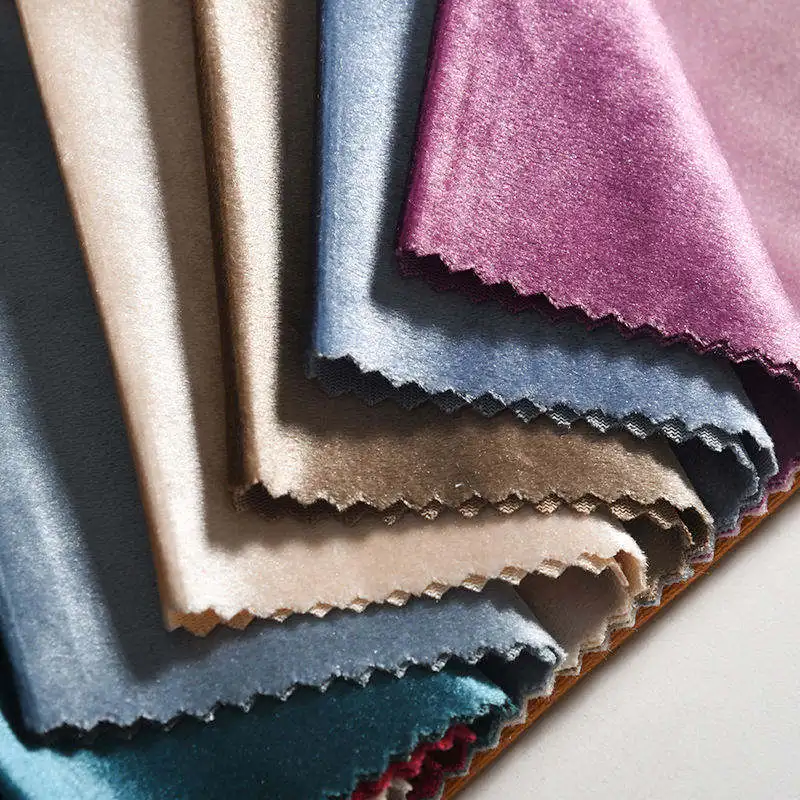 High Quality Design Upholstery Sofa Curtain Fabric 280cm Width Plain Italian Velvet Fabric