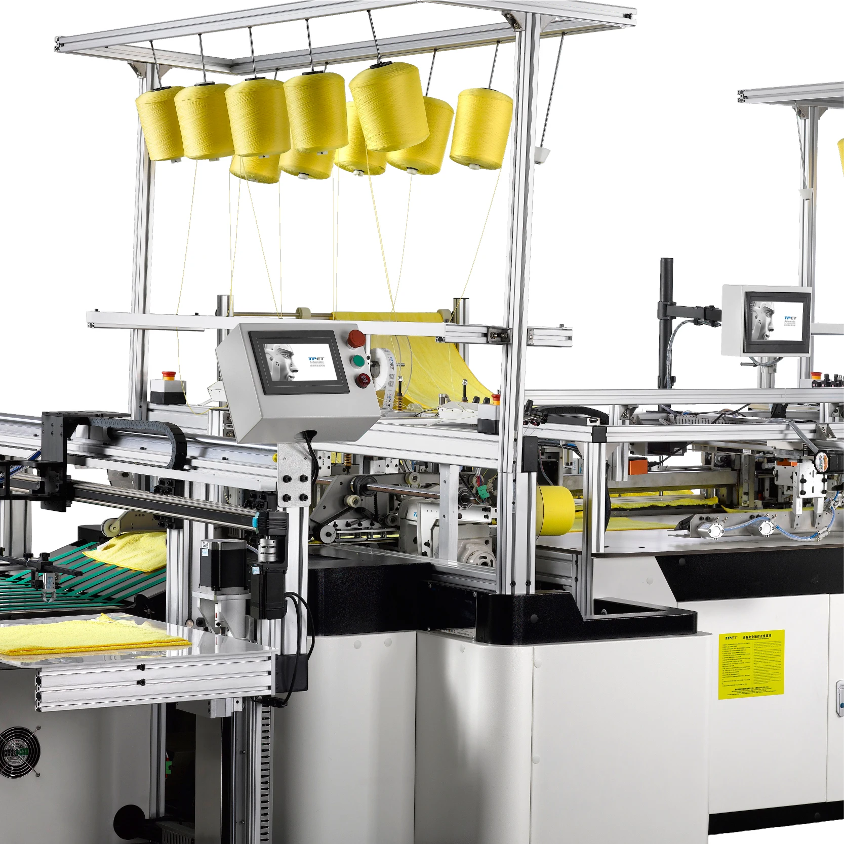 Full automatic microfiber gym towel machine