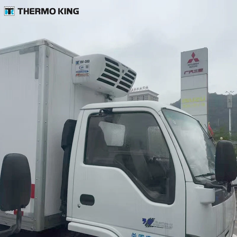 RV-380 vehicle-power food,fruit,medicine supply chain 3-4 meters length 12 CBM volume THERMO KING refrigeration unit