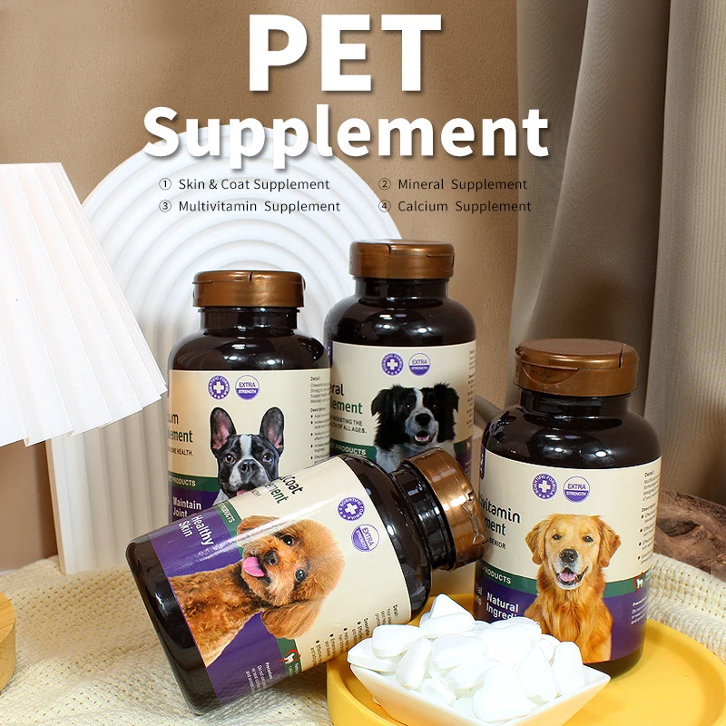 Прямая Продажа с завода пищевые добавки для домашних животных безопасные закуски разные формы таблетки обжорного кальция