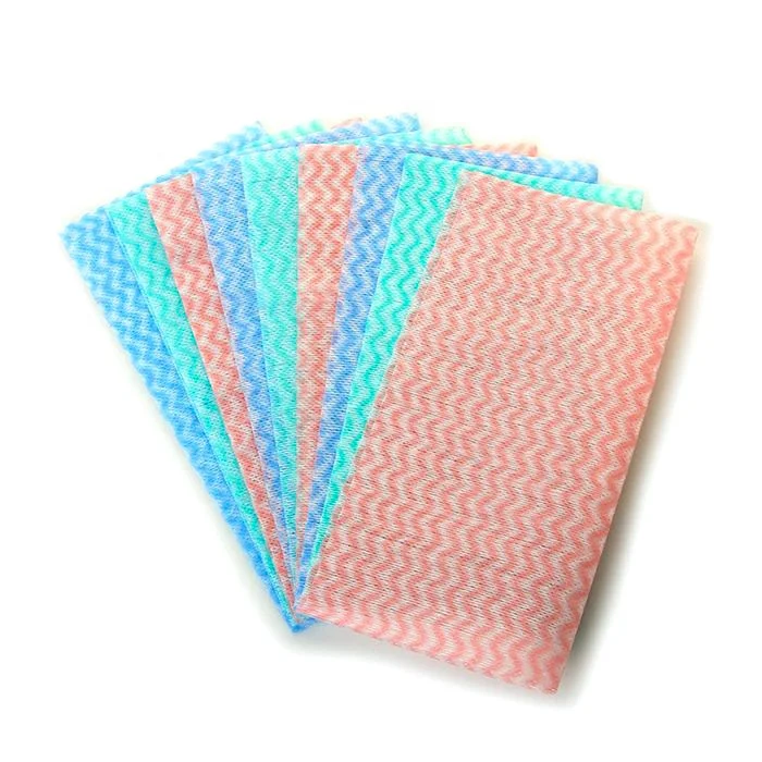 Multi-color Kitchen Cleaning Wipes Towel Degreasing Household Disposable Non Woven Heavy Duty Kitchen Wipes