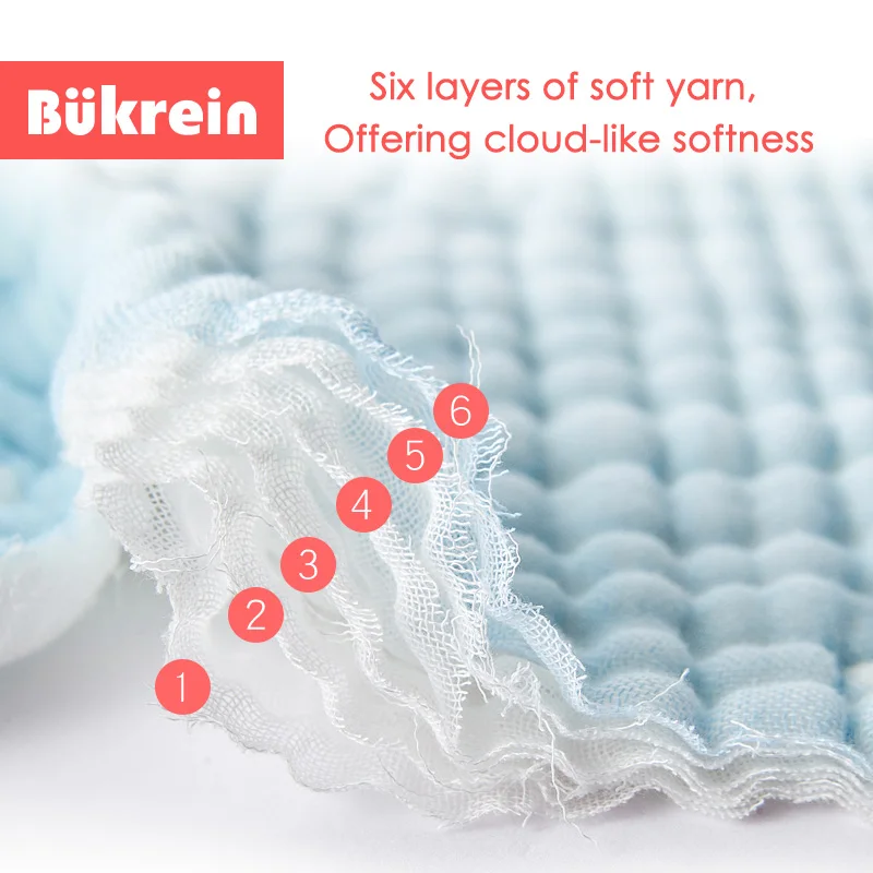Wholesale 110*110cm  Six-Story Baby Cotton Bubble Yarn Soft Absorbent Beach Towel Children Quilt Bath Towel For Newborns