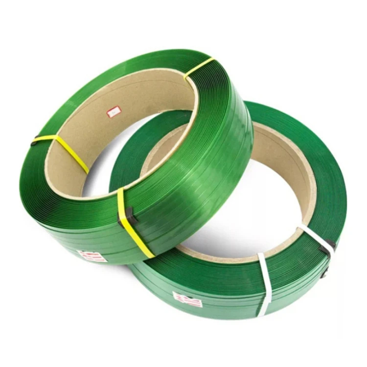 Green length 2200 meter plastic polyester strap pet for wood lumber packing industry