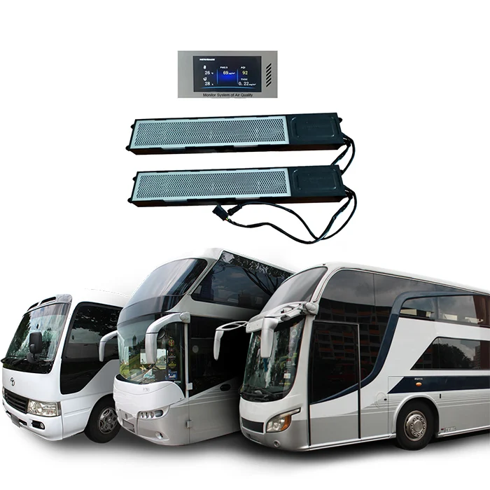 Customize DC24V/12V Bus air purifying system coach purifier with digital display