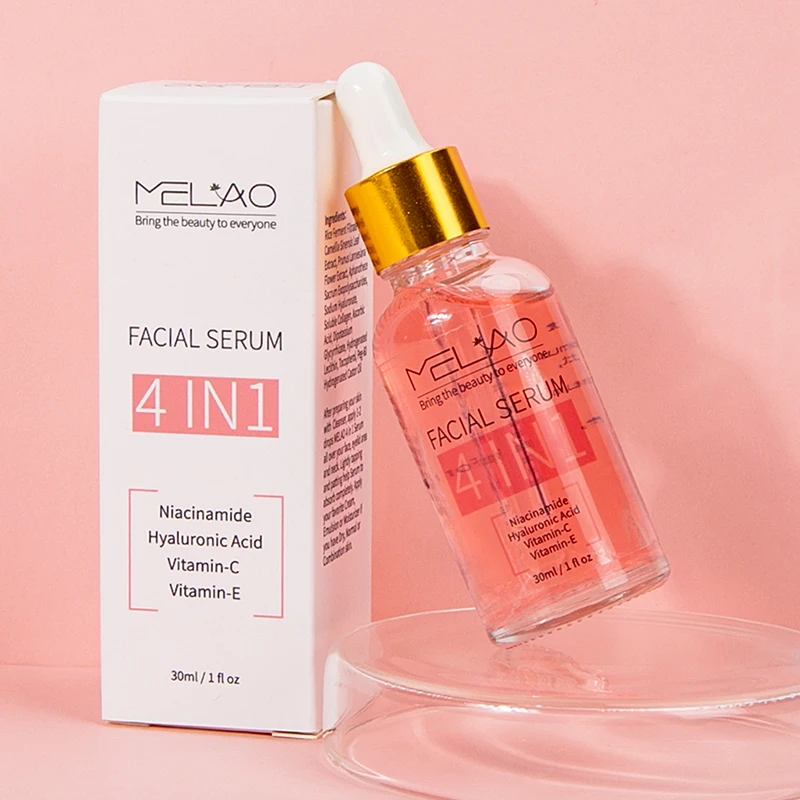 MELAO Anti Wrinkle Brightening Face Serum Skin Repair NIACINAMIDE VITAMIN C E Hyaluronic Acid 4 In 1 Skin Care Serum