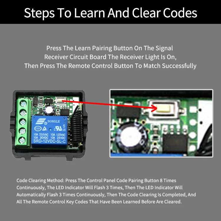 Wireless Remote Control - Remote Control Switch - Dc 12v 433mhz Relay Wireless Rf Remote Control Switch Receiver