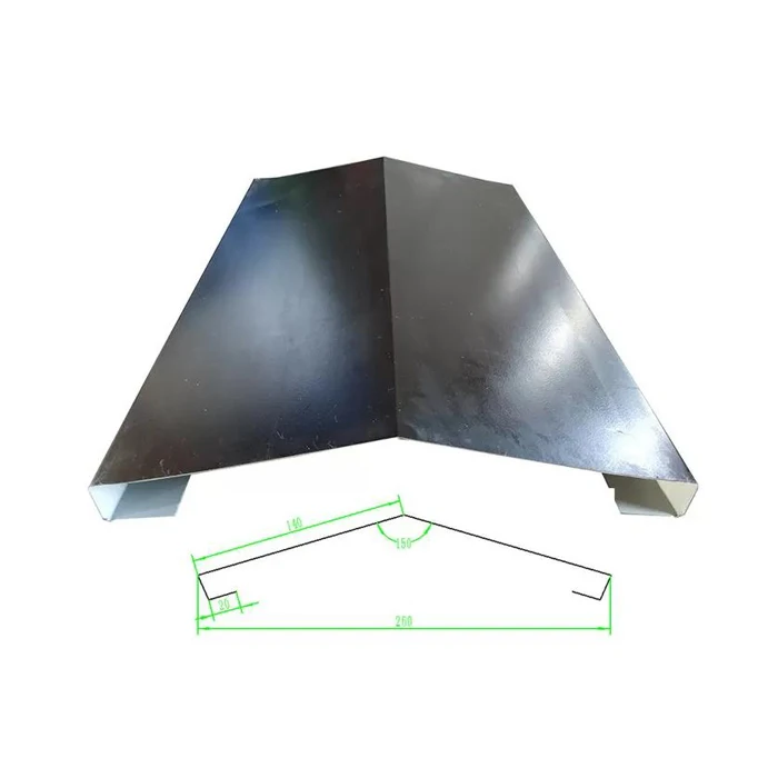 Color steel metal roof ridge sheet roll forming making machine