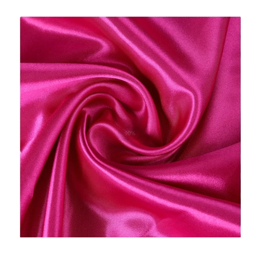 Ready goods  360 kinds of color polyester silk 50D*75D shiny satin fabric