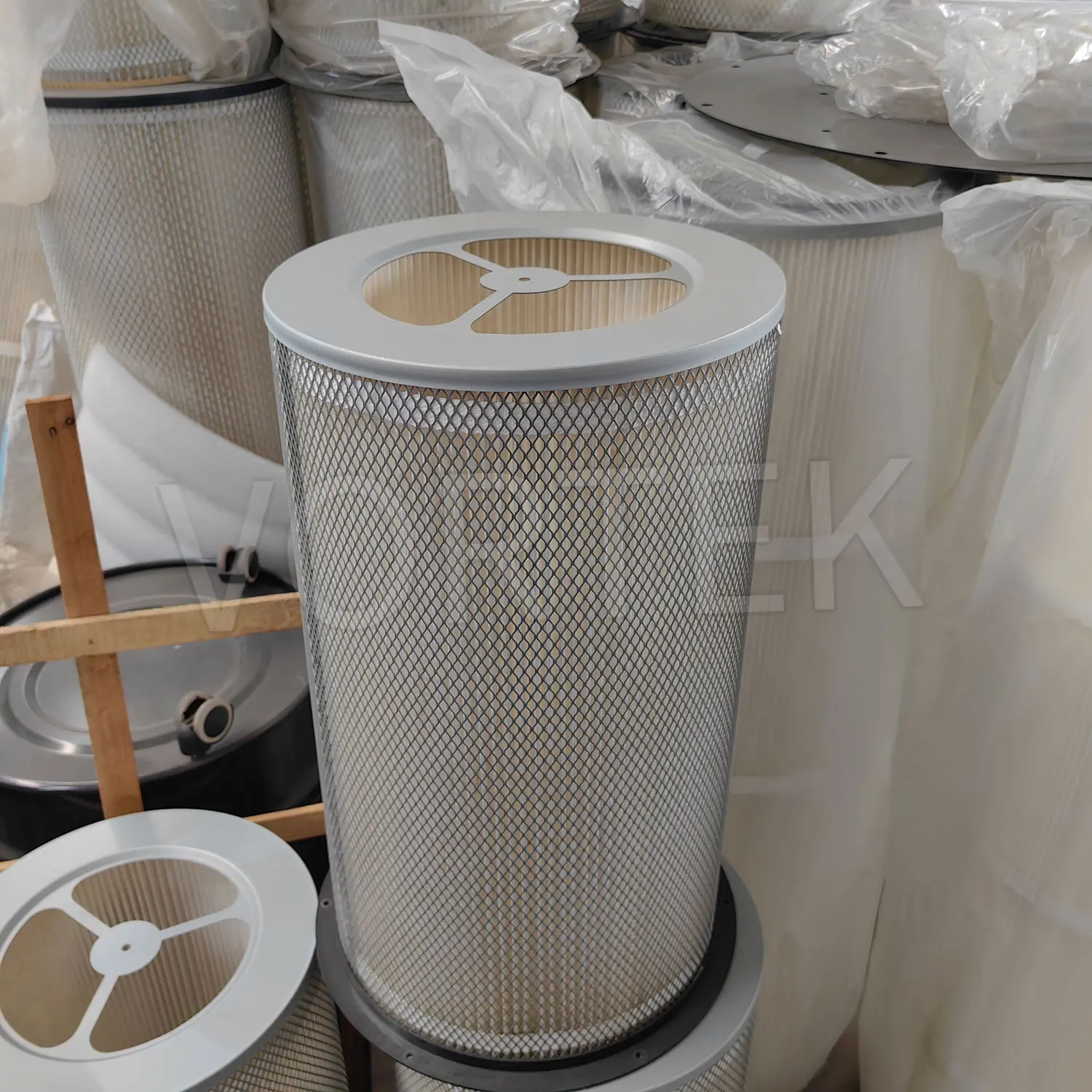 PDC2200M Industrial Manual Operation Cyclone Cartridge Dust Collector For Woodworking Machine