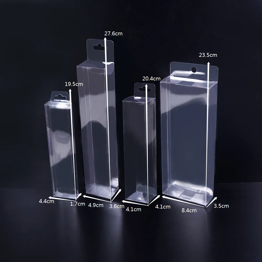 Customized Mini Clear Pet Transparent PVC Acetate Packaging Plastic Boxes