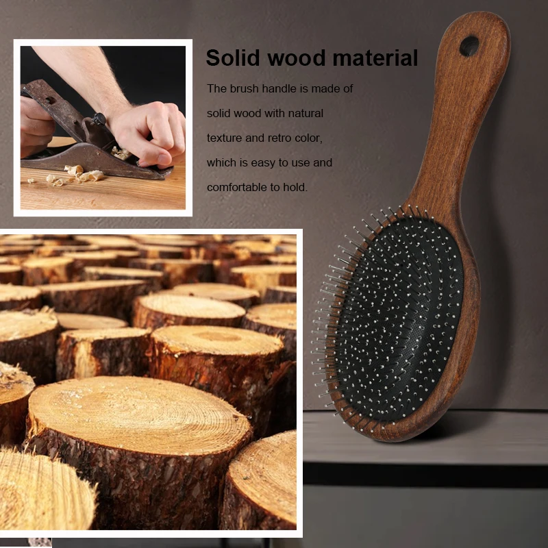 Horse Hair Cleaning Brushes Horse Deshedding Air Cushion Pin Comb Horse Grooming Brushes