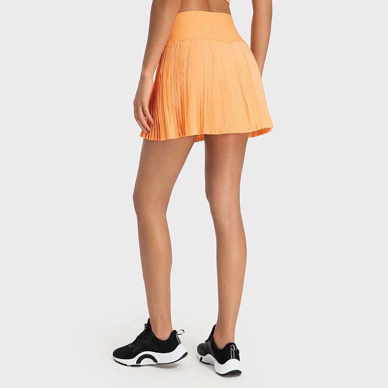custom women high waist mini pleated tennis skirts with inner pocket workout pant skirt tennis wear ladies golf shorts skirts