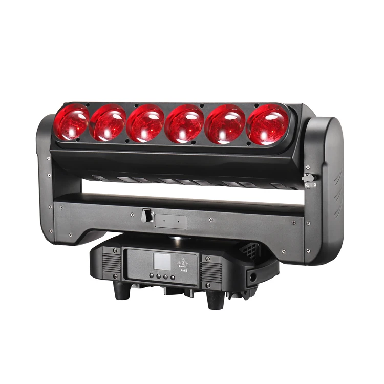 6x60W RGBW 4in1 LED Wash Zoom Beam Bar rotation Light 360 degree rotating led zoom wash stage led light 60W