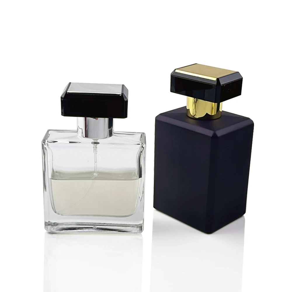 Arabic style luxury gold silver rectangle abs plastic perfume lid bottle spray cover cap fea15