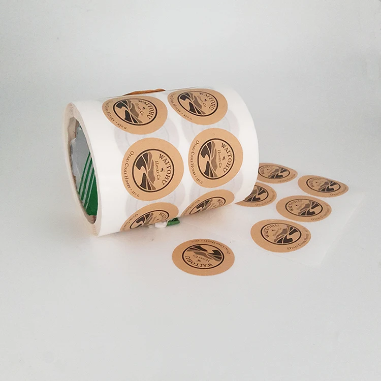 Self Adhesive Kraft Paper Label Sticker Printing,Package Bee Honey Sticker