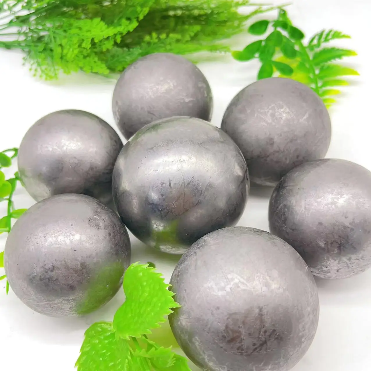 Wholesale natural crystal shungite sphere crystal quartz sphere healing stone reiki crystal stone for gift