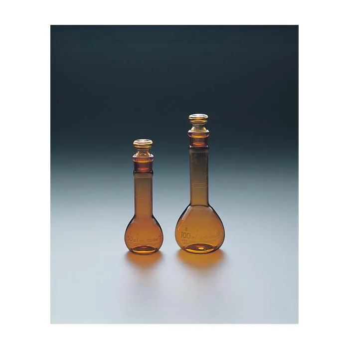 Higher accuracy laboratory bottle volumetric  glass flask with stopper