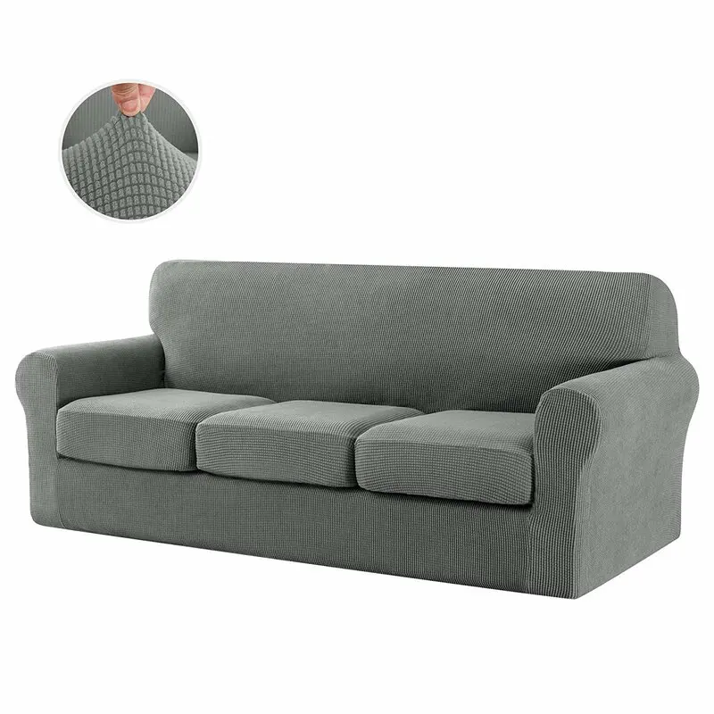 
Factory Direct Supply Sofa Cover Elastic Textured Separate Box Cushion Sofa Slipcover 