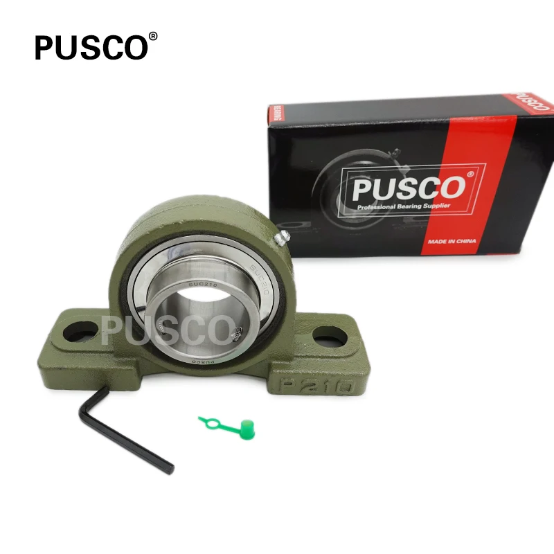 PUSCO Thickened Cast Iron Universal Bearing UCP210 GCr15 Insert Bearing Inch Shaft Bearing For Mining Metallurgy UCP207 UCP210