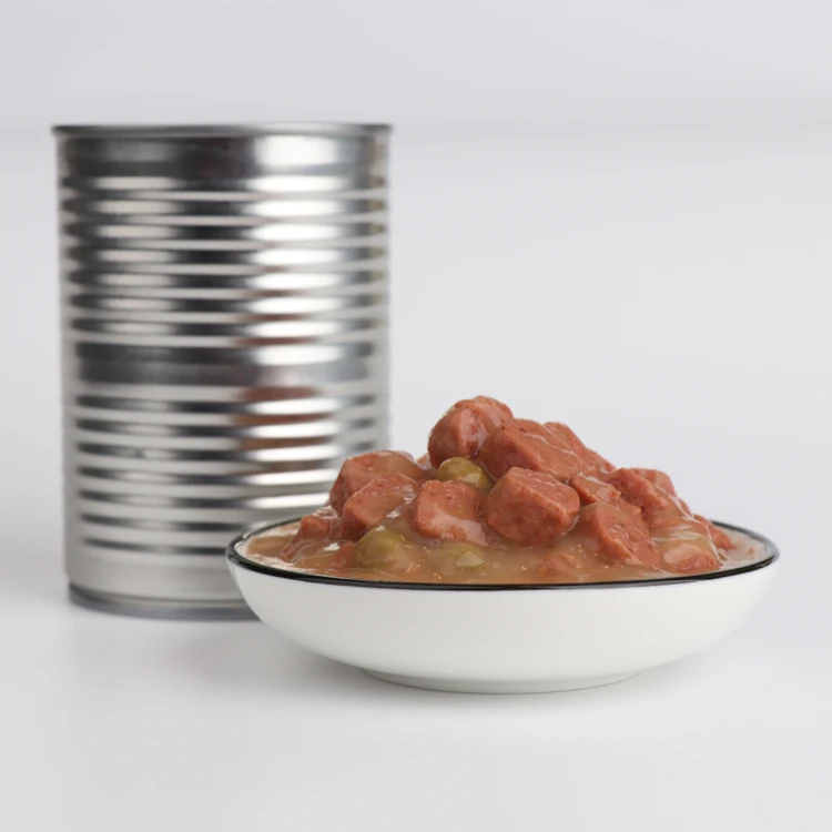 Nurtition OEM 375g/c Beef/Chicken Vegetable Flavor Big Meat Wet Dog Food Pet Can Manufacturers