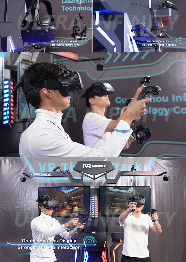 Low Price Virtual Reality Room Interactive Vr Shooting Simulator Arcade Game Machine Station Coin Operated Games For Sale