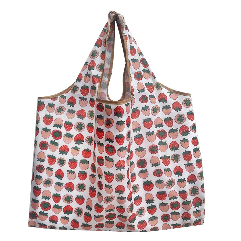 Factory Customized Cheap Shopping Bag Large Capacity Foldable Recycle Bag Waterproof Market Gift Bag  PP Style Fabric Easy Carry