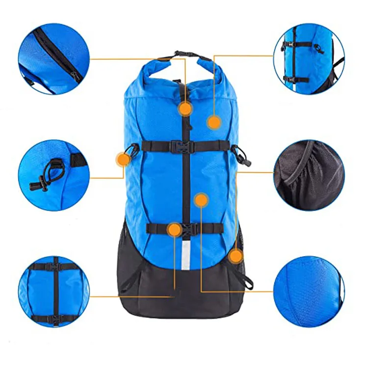 Hiking Backpack Women Men Waterproof 35L Large Capacity Lightweight Fashionable Backpacking Pack for Outdoor Sports Camping