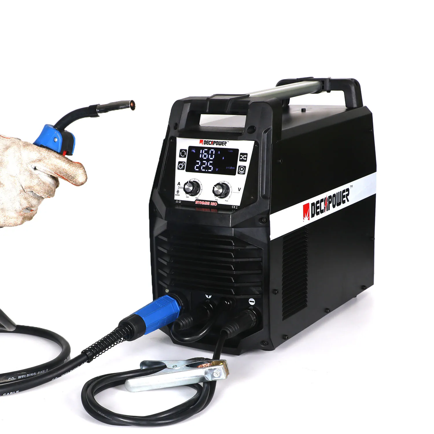 Многофункциональный двухфазный сварочный аппарат Decapower MIG MAG MMA LIFT TIG 4 в 1 180A 220 В CO2