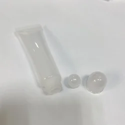 Unique Lip Gloss Squeeze Tubes Portable Uv Light Black With PinkCap