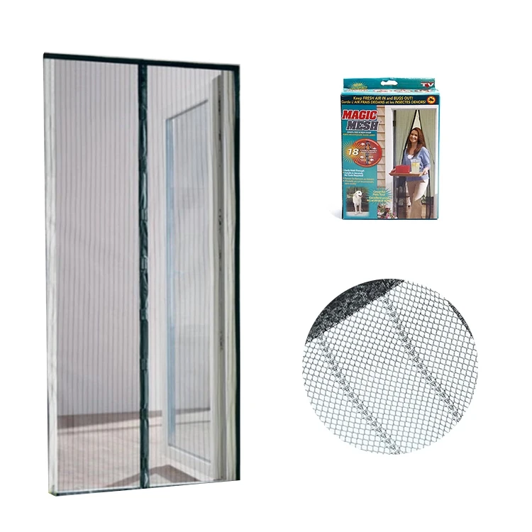 Summer Magic Automatic Closing Net Mesh with Magnets Anti Fly Bug Mosquito Insect Netting Divider Door Screen Curtain