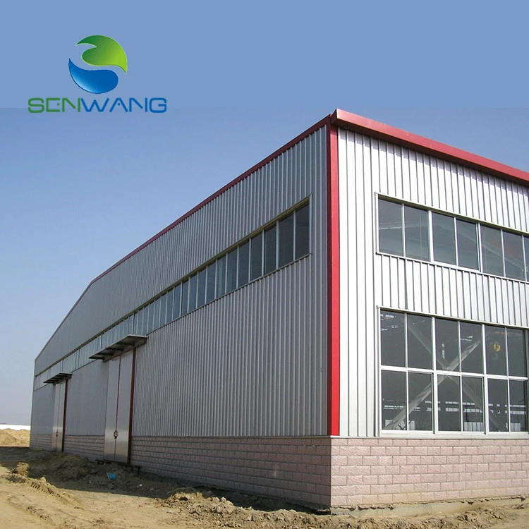 
SenWang prefabricated steel prefab building workshop chicken farm poultry house factory home steel structure warehouse 