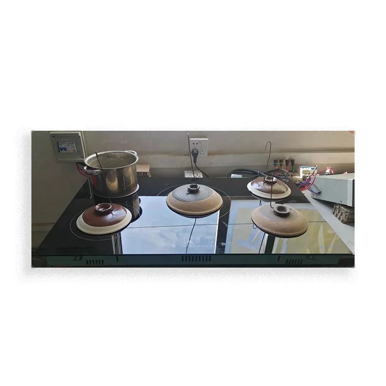 Кухонная керамическая варочная панель, 5 зон, Встроенные три кольца, двойное кольцо