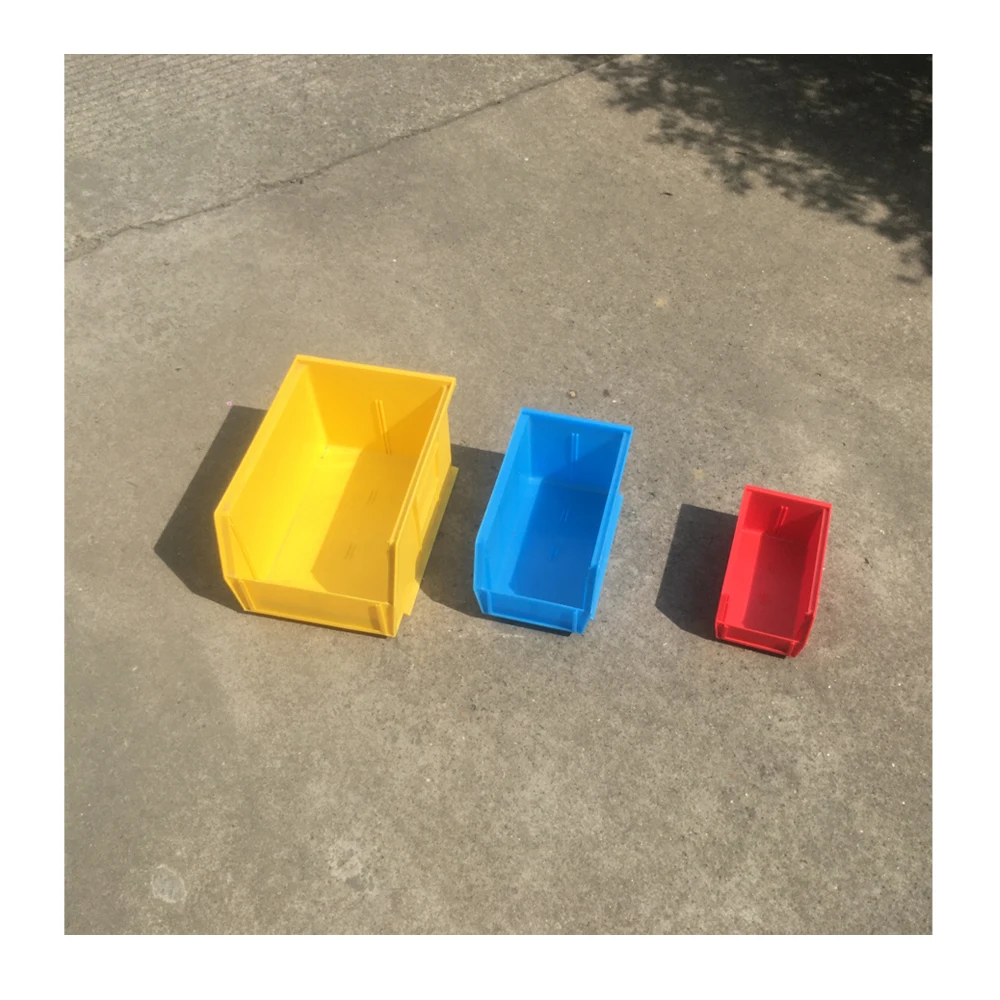 Warehouse industrial plastic stackable  tool parts storage plastic bins