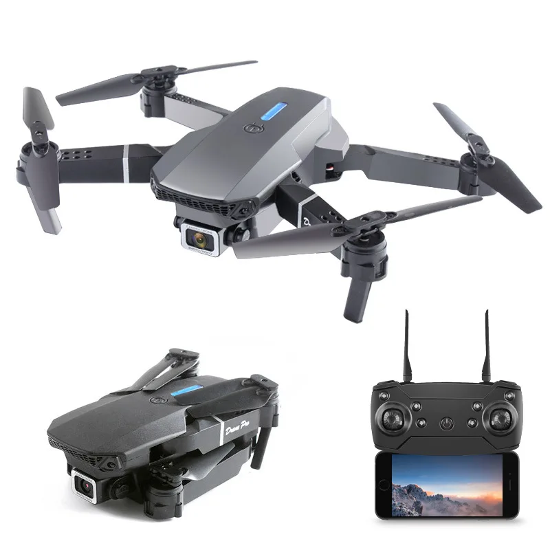 2022 New Foldable Radio Control Toys 1080P HD Camera WIFI FPV Height Hold RC Helicopter Quadcopter Toys Mini E88 Drone