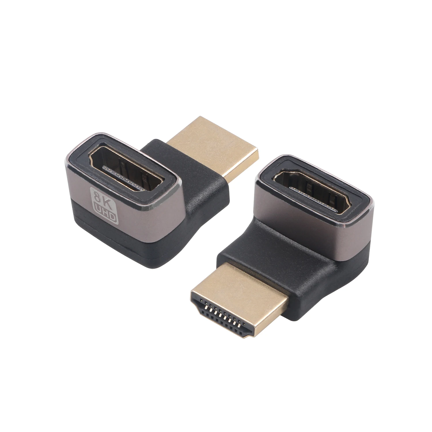 8K HDMI Adapter 90 Degree Right Angle Male to Female Converter HD Connector for HDTV PS4 Lptop TV Box HD-MI Extender
