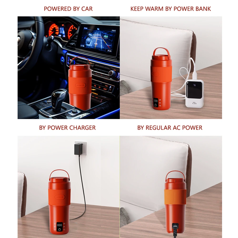 400ml Smart Kettle Water Boiler Electric thermos cup Hot water kettle With Type C connection Perfect for Dormitory, Home, Travel