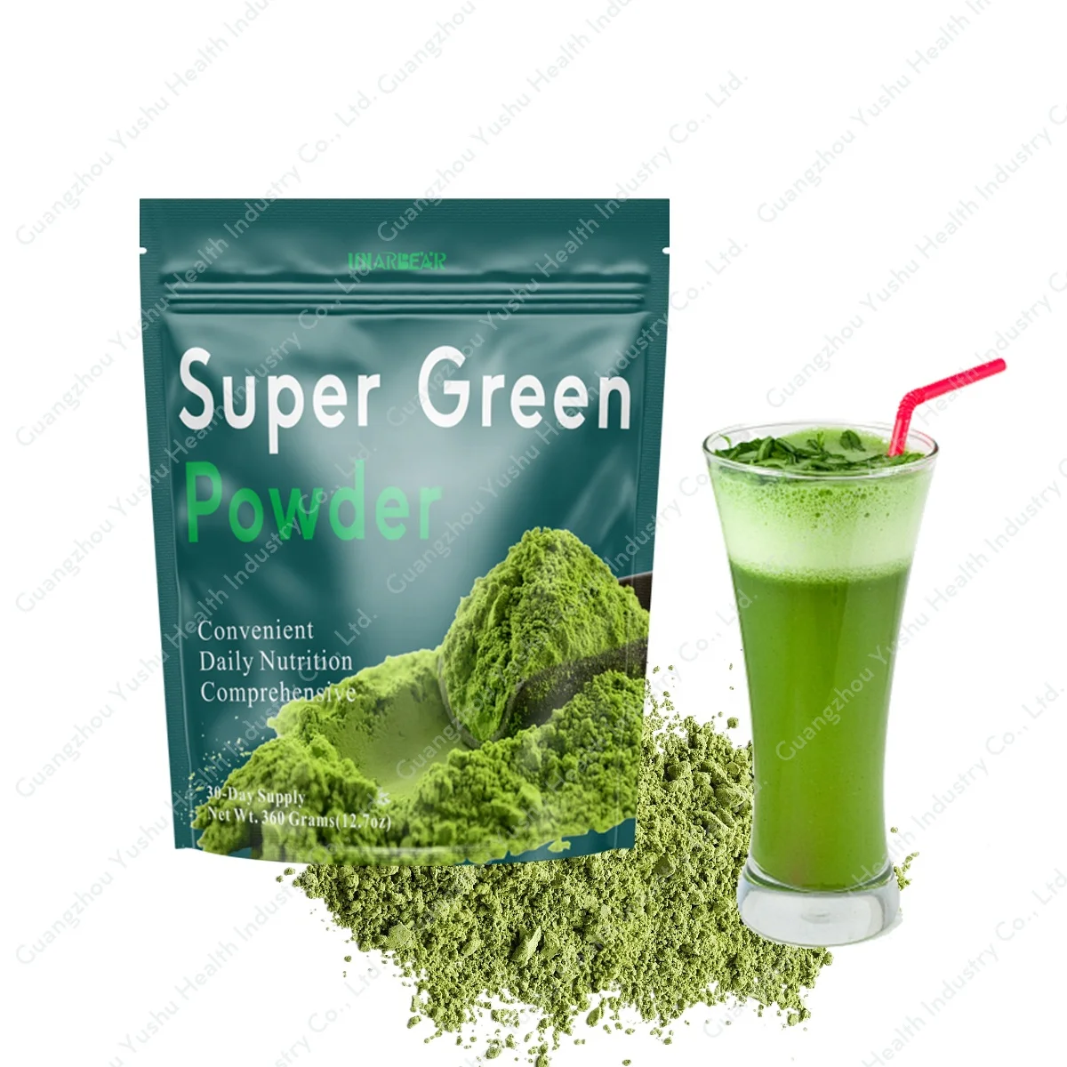 Greens Powder Supplement 30 Days Supply of Convenient Daily Nutrition Dried Food Energy Nutrition