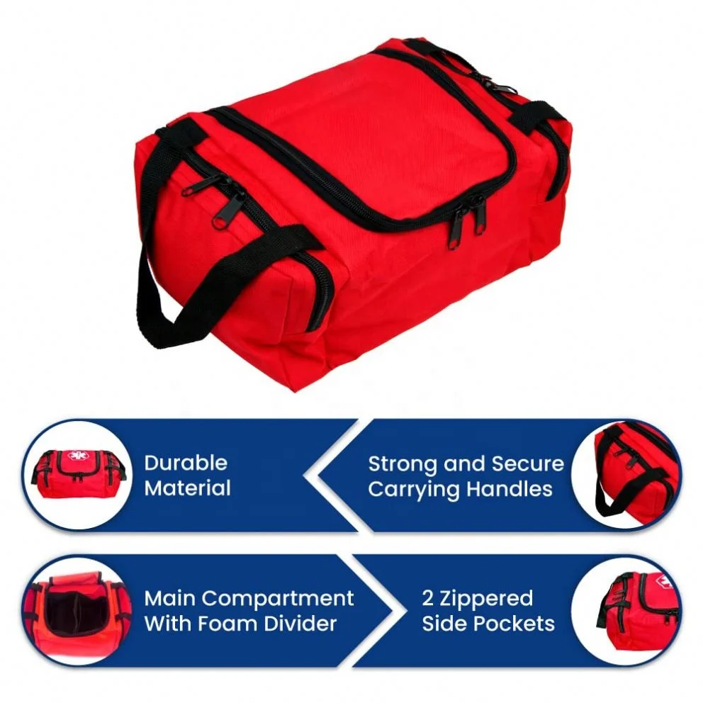BSCI Custom Gatycallaty First Aid Bag Empty Emergency Treatment Medical Bags Multi-Pocket For Home Traveling