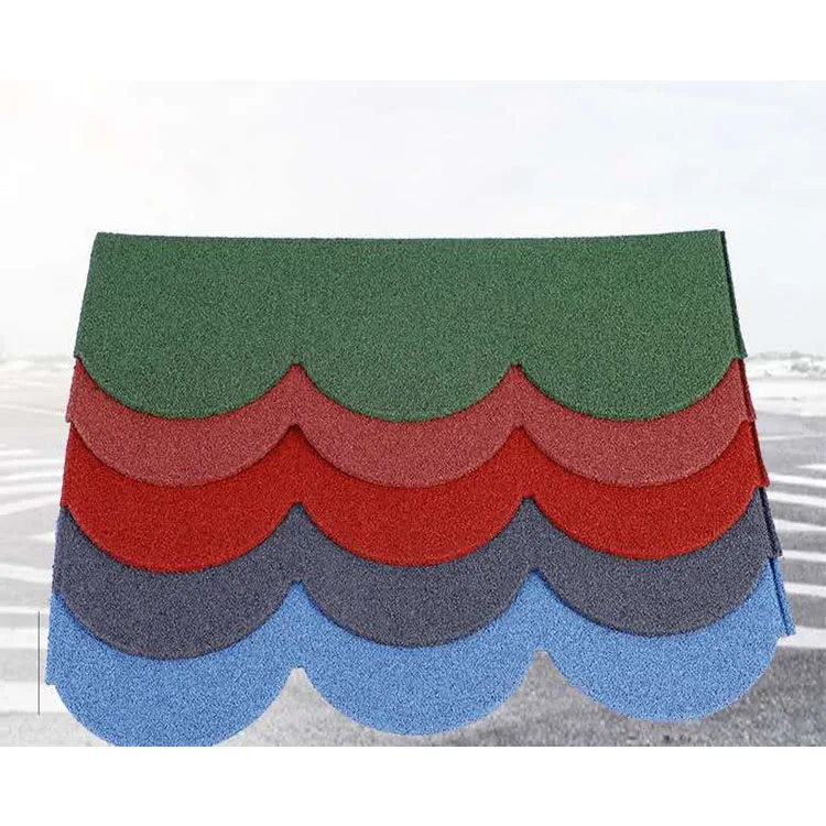 Stone Coated Steel Roof Fish Scale Glazed Roof Tile stone coated metal roof tile