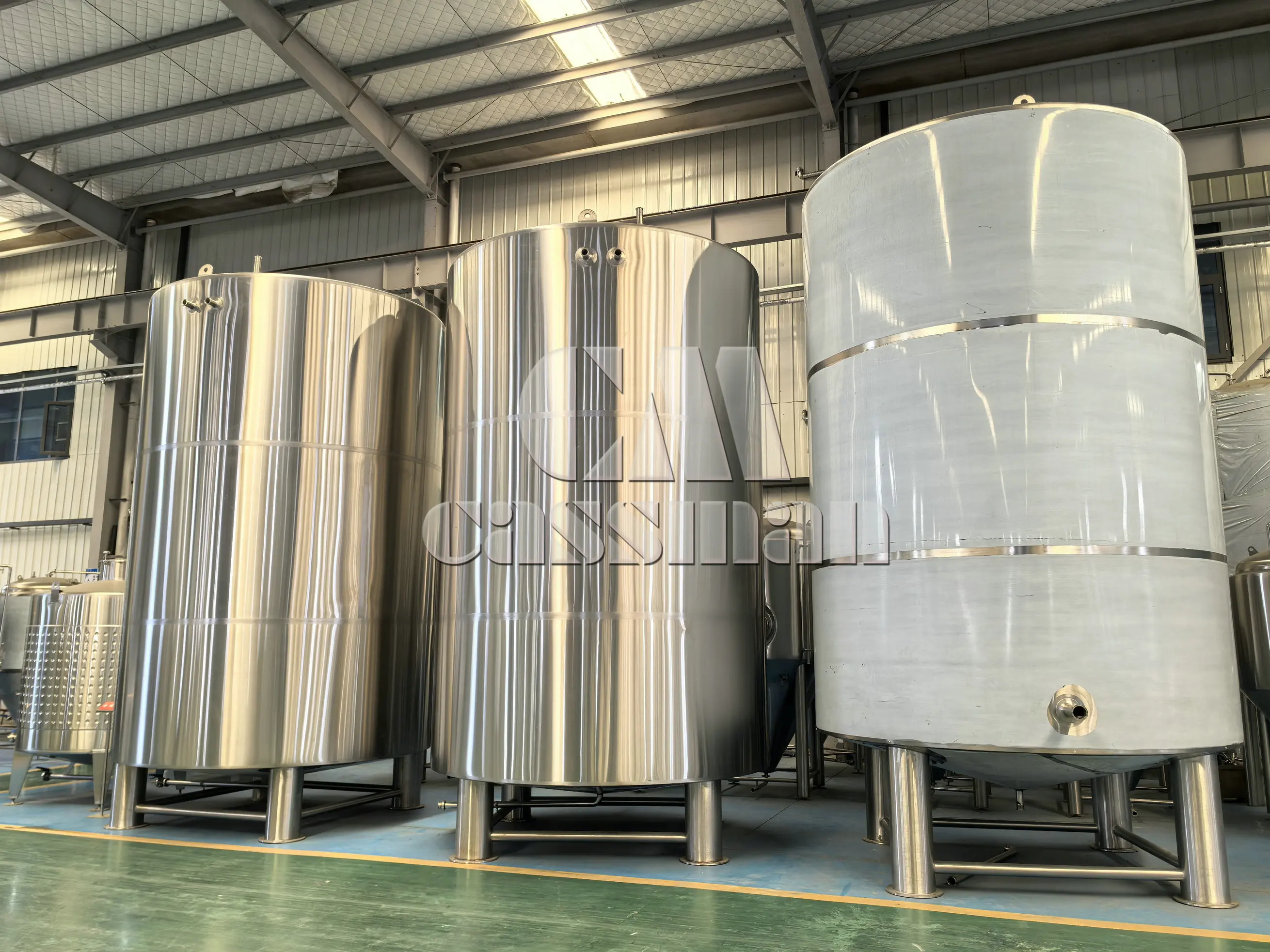 3T 4T 5T 10T Large Volume Slim and tall design Fermentation Tank Craft Beer Brewery Jacketed Conical Fermenter