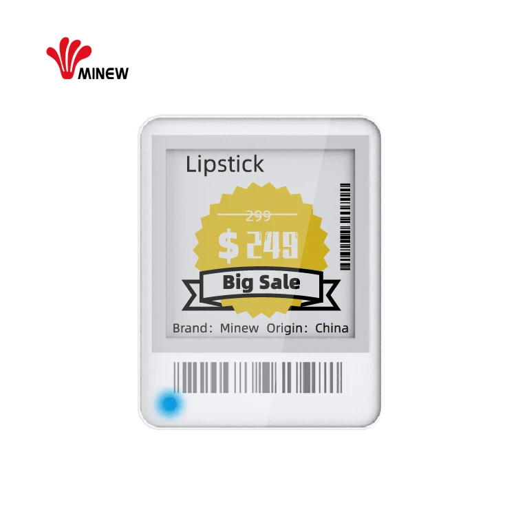 Дизайн Электронный 2,9 дюймов e ink этикетка электронная полка этикетка ble
