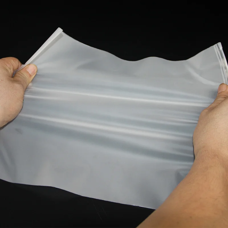 Eco friendly clear vinyl pvc zipper bags Logo Printing Frosted plastic bags with zipper