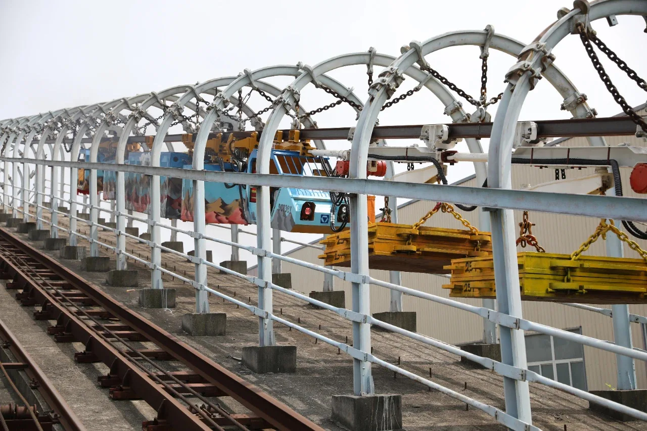 Low noise  DL150/72P Remote control monorail bridge crane dwg