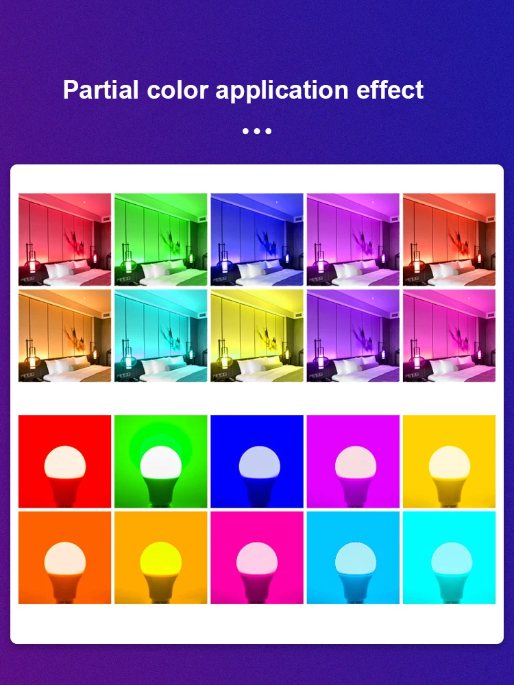 Atmosphere light home decoration bulb dimming fill light led color remote control smart led light