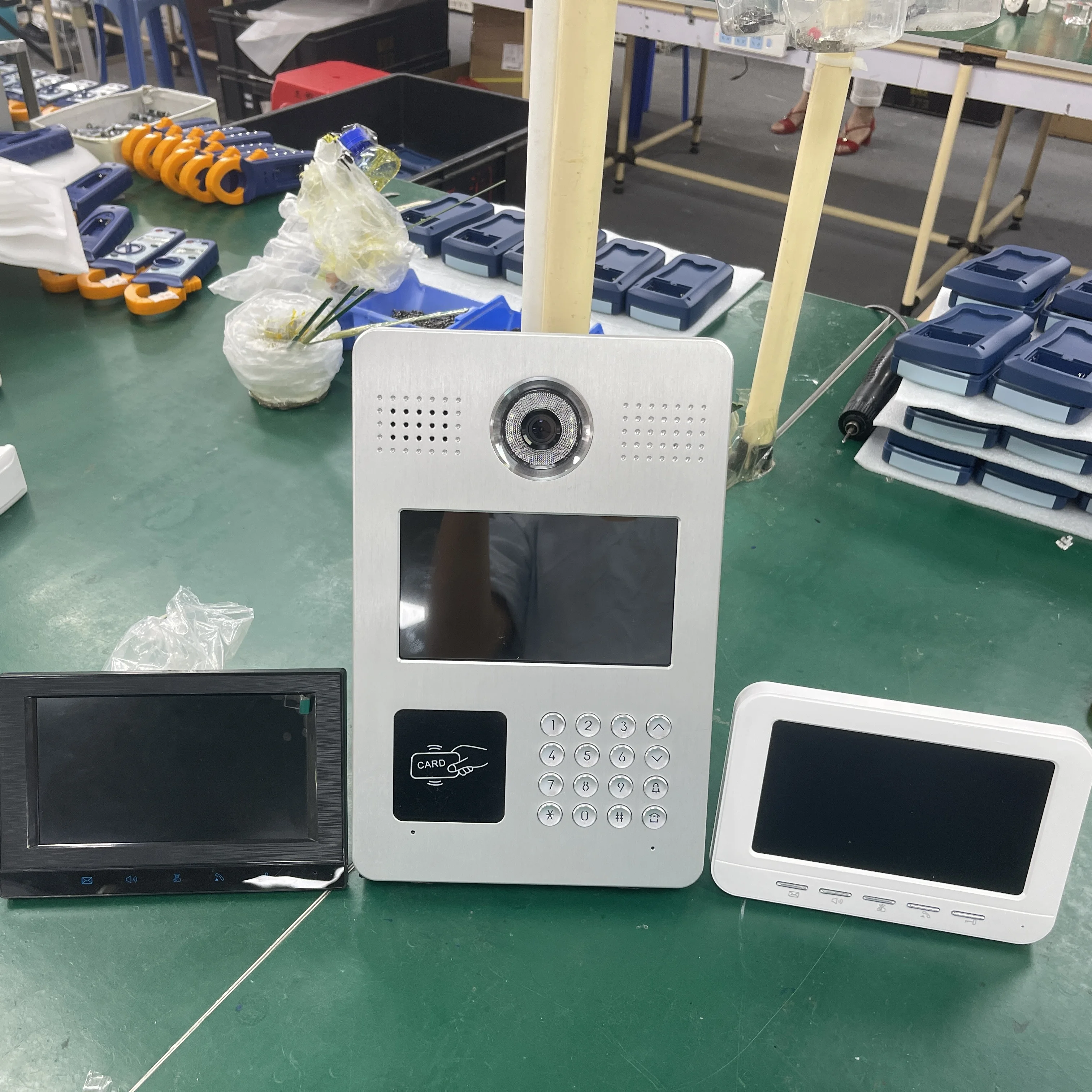 IP SIP touch screen 7 inch Professional apartment building video intercom