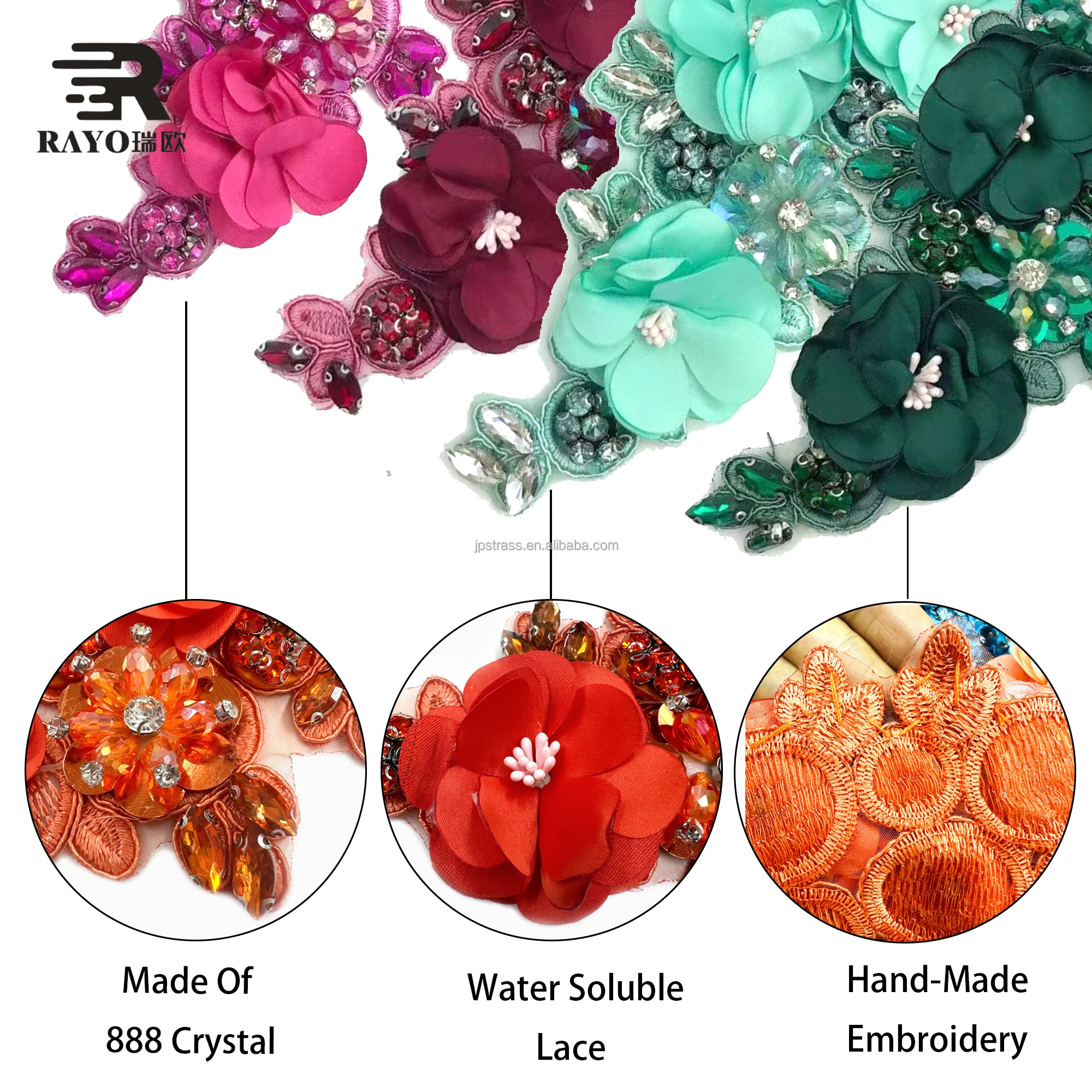 Applique Flower Patches Design Dress Sew On Handmade Rhinestone Fabric Sequin Mesh Beads Bag Bodice Patch Embroidery