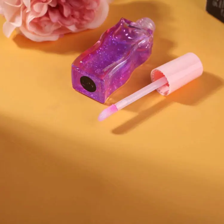 High Quality Fillable Empty Tube Strawberry Pink Lip with cute lip gloss tubes