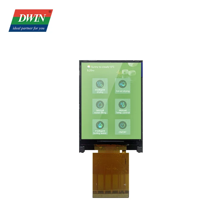 DWIN High Quality 2 Inch 350nit 240x320 IPS TFT LCD Module Display 18bit RGB Capacitive Resistive Touch Panel