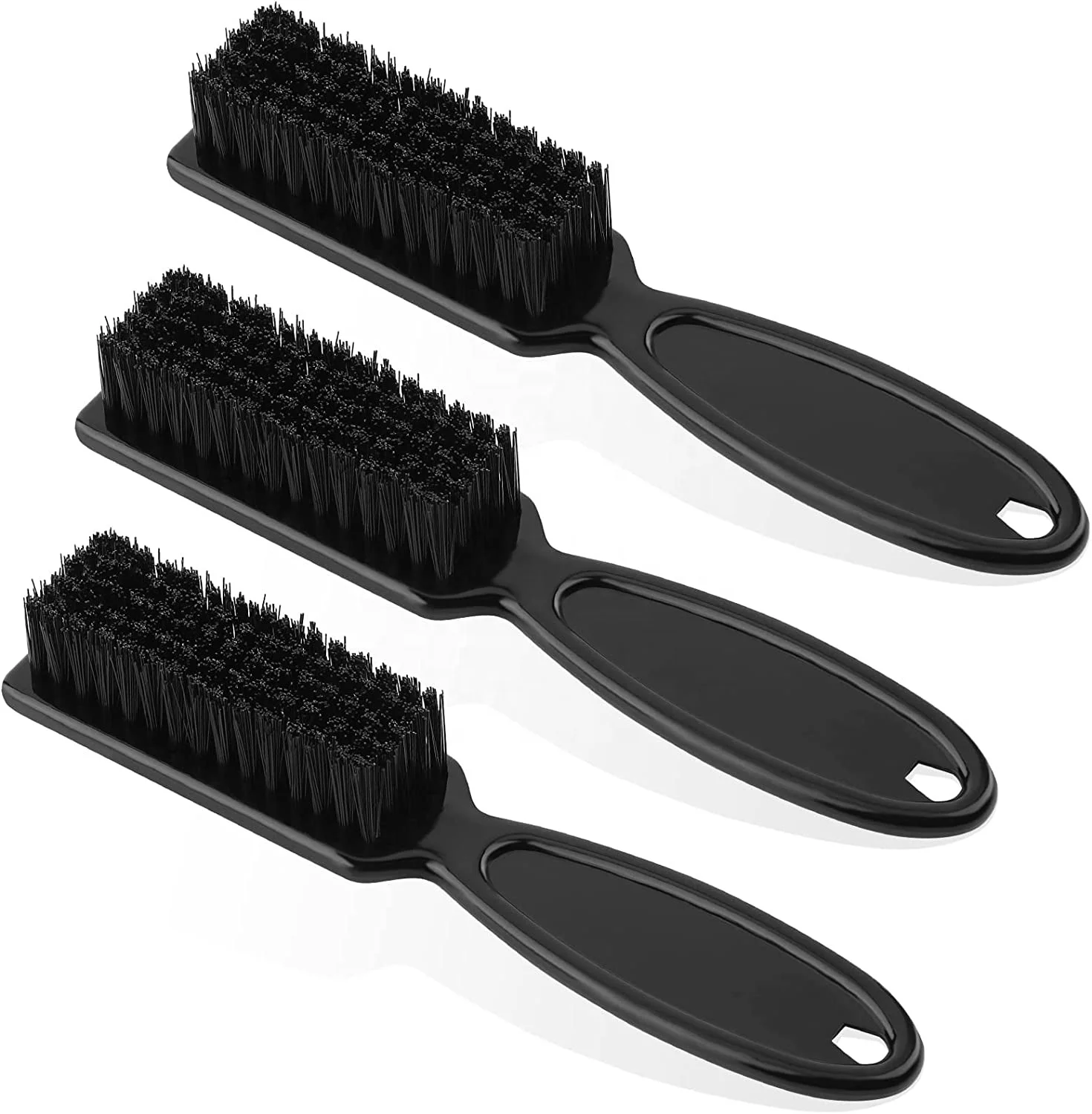 Barber Hairdressing Brush Face Cleaning Boar Bristle Shaving Finger Beard Brush for Men