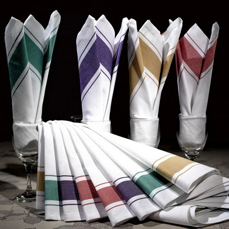 Factory Price Kitchen Napkins Towel Hotel Dining Table Cotton Cloth Napkin for Wedding
